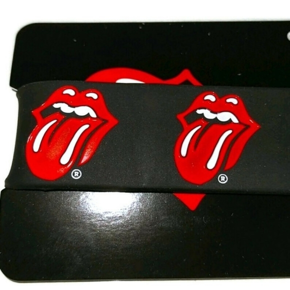 The Rolling Stones Gummy Wrist Band Bracelet - Picture 3 of 5